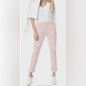 Joe's Jeans The Smith High-Rise Straight Crop Jeans Parfait Pink Size 25